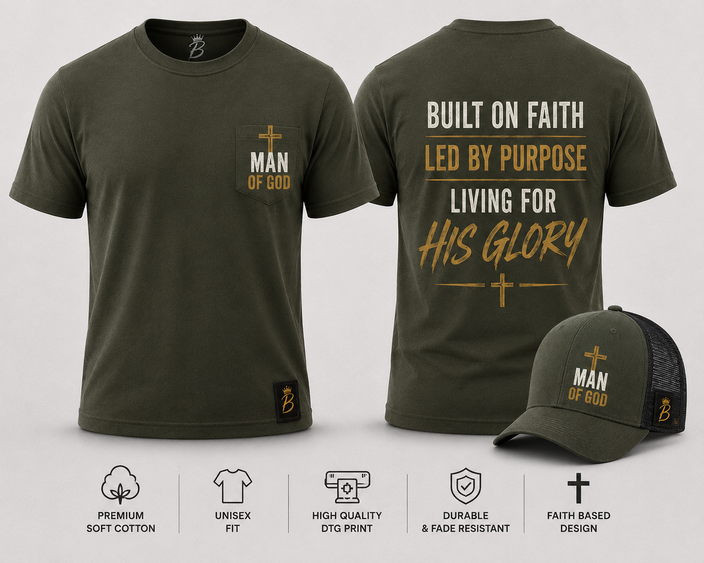 Built on Faith • Led by Purpose Tee