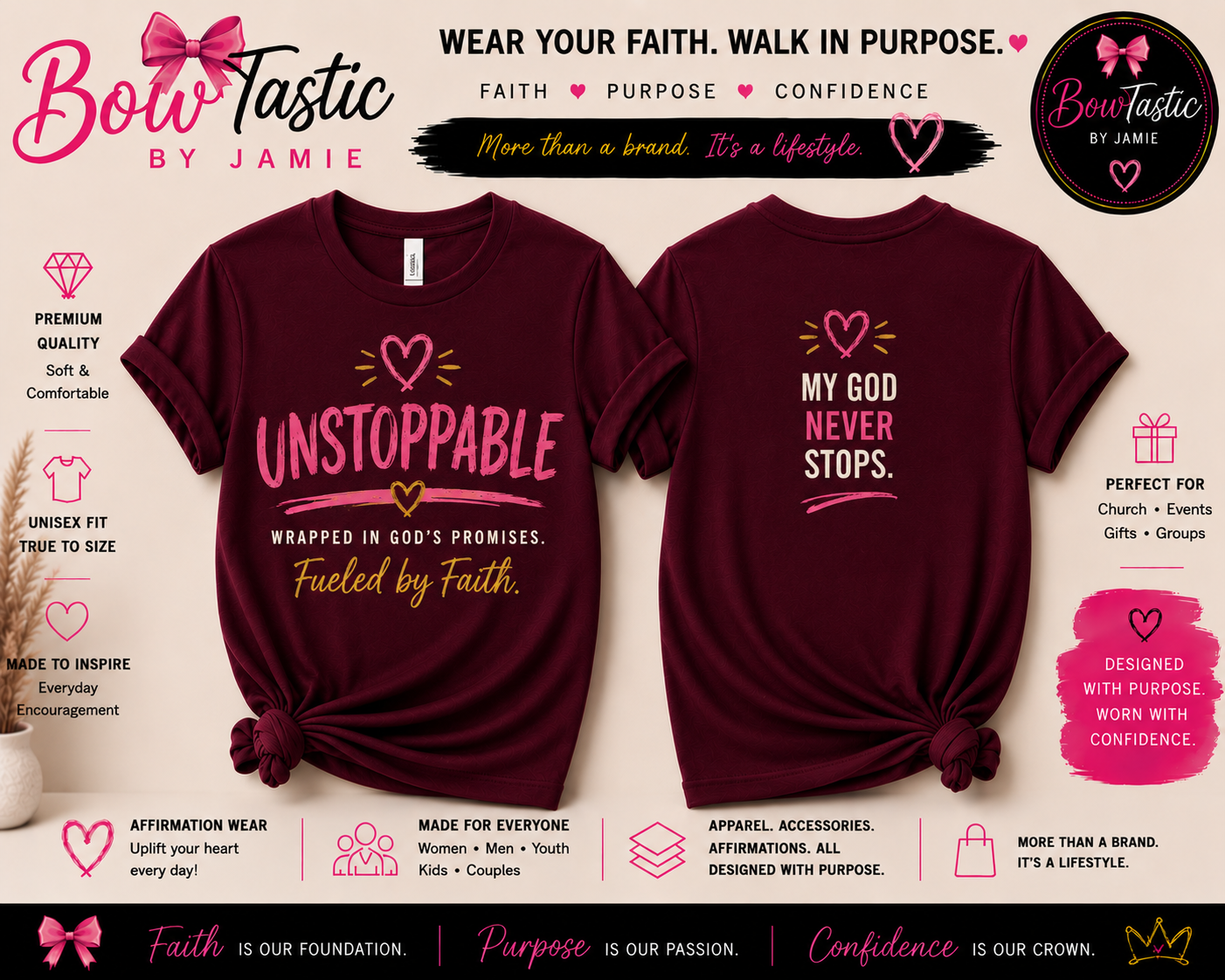 Unstoppable • Fueled by Faith Tee