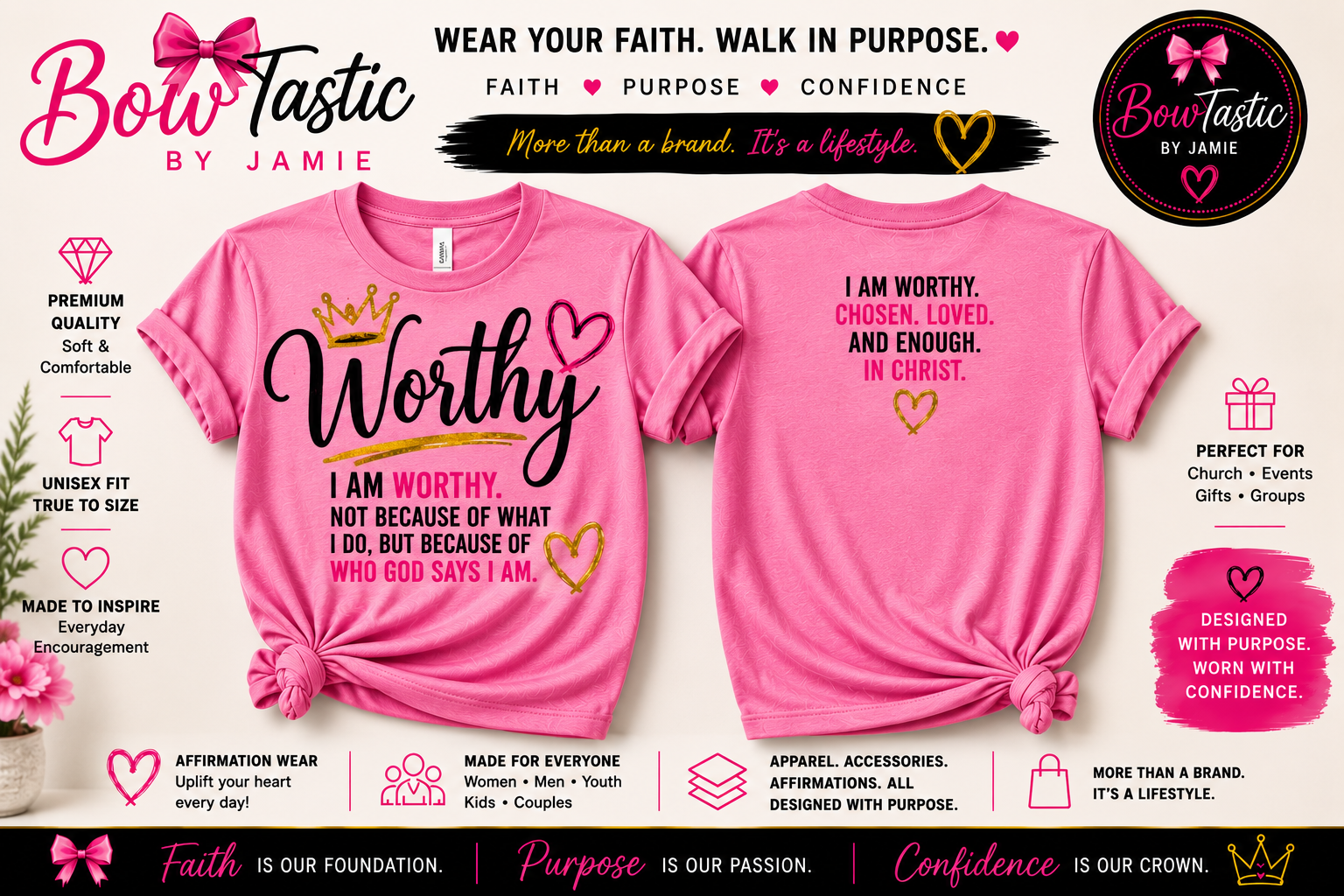 Worthy • Who God Says I Am Tee