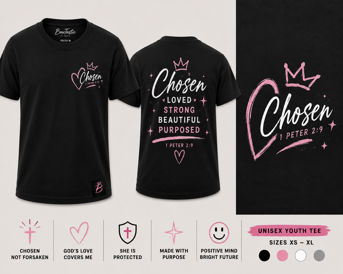 Chosen • Loved • Purposed Youth Tee