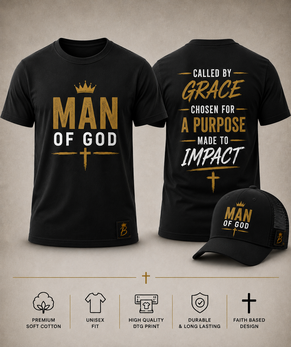 Man of God | Called by Grace Tee