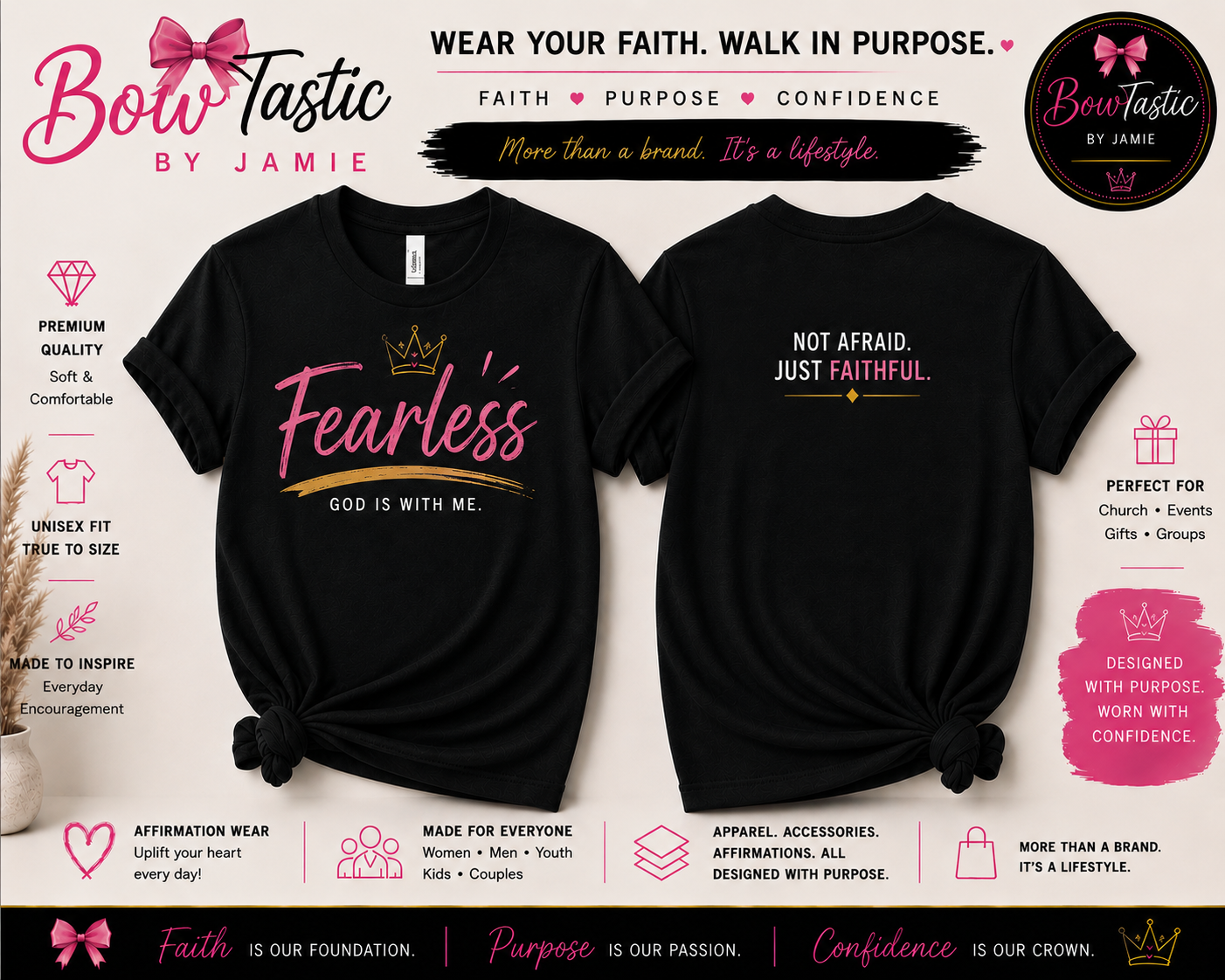 Fearless • God Is With Me Tee